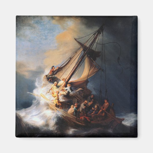 Aimant Rembrandt - La tempête de la mer de Galilée (Devant)