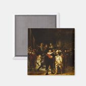 Aimant Rembrandt Nightwatch Night Watch Peinture baroque (Recto/Verso)