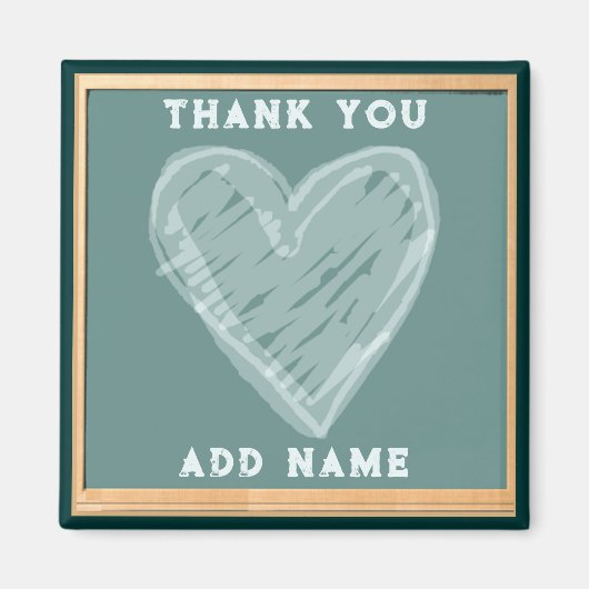 Aimant Remerciement aux enseignants (Devant)