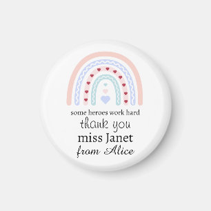 Aimant Remerciements aux enseignants - Cadeau pour le mei