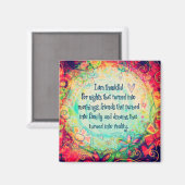 Aimant Remerciements pour les choses assez Inspirationnel (Recto/Verso)