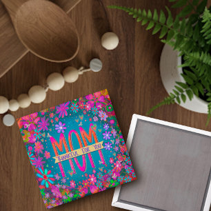Aimant Remerciements pour maman Floral Inspirivity Plutôt