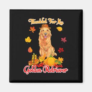 Aimant Remerciements Pour Mon Golden Retriever Thanksgivi