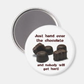 Aimant Remettez juste le chocolat, ... (Recto/Verso)