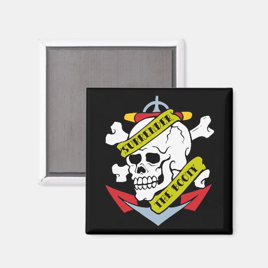 Aimant Remettre le crâne booty (Recto/Verso)