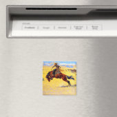 Aimant Remington Old West Horse et Cowboy (In Situ (Lave-vaisselle))