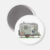 Aimant Remorque Avion Camper (Recto/Verso)