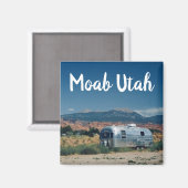 Aimant Remorque Moab Utah dans le désert (Recto/Verso)