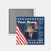 Aimant Remplacer la photo | Modèle de l'aimant de campagn (Recto/Verso)