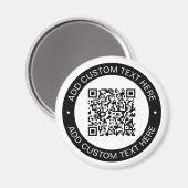 Aimant Remplacez par votre propre code QR téléchargé ou v (Recto/Verso)