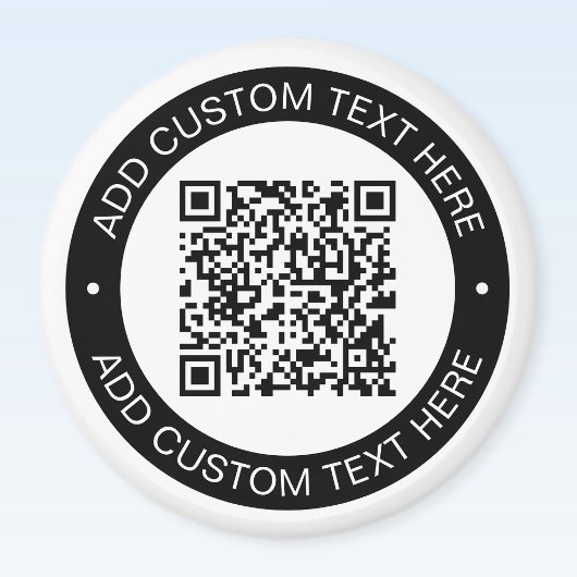 Aimant Remplacez par votre propre code QR téléchargé ou v