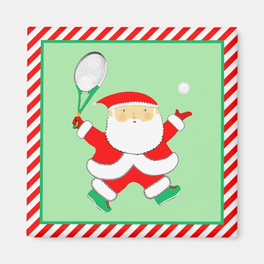 Aimant Remplissages de bas de Noël de tennis (Devant)