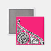 Aimant RENAISSANCE ARCHITECTURE DÉCOR PIERRE rose (Recto/Verso)