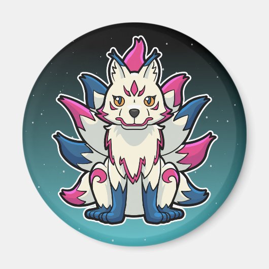 Aimant Renard à neuf queues - Kyuubi Kitsune (Devant)