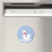 Aimant Renard arctique (In Situ (Lave-vaisselle))