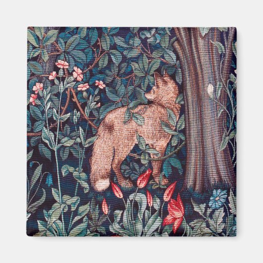 Aimant Renard dans la forêt, William Morris (Devant)
