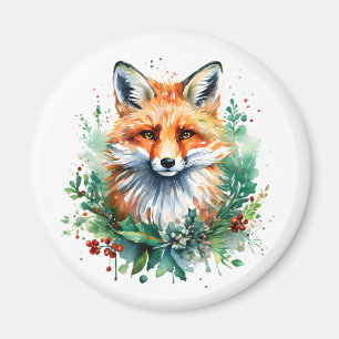 Aimant Renard dans le houx