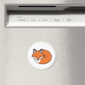 Aimant Renard de dessin animé endormi (In Situ (Lave-vaisselle))