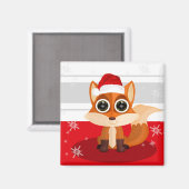 Aimant Renard de Noël (Recto/Verso)