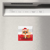 Aimant Renard de Noël (In Situ (Lave-vaisselle))