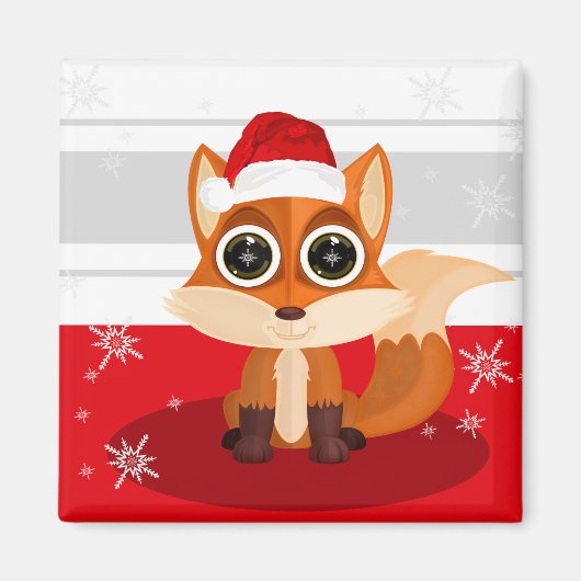 Aimant Renard de Noël (Devant)