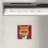 Aimant Renard En Costume De Soirée, Portrait (In Situ (Lave-vaisselle))
