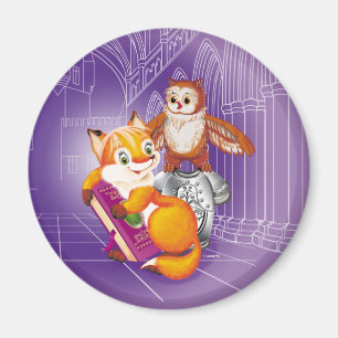 Aimant renard et hibou