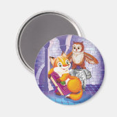 Aimant renard et hibou (Recto/Verso)