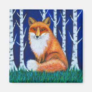 Aimant Renard hivernal