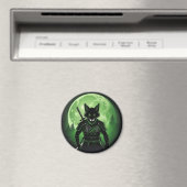 Aimant Renard noir en silhouette (In Situ (Lave-vaisselle))