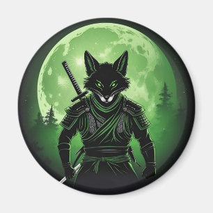 Aimant Renard noir en silhouette