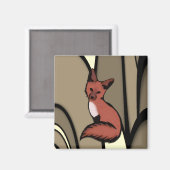 Aimant Renard rouge (Recto/Verso)