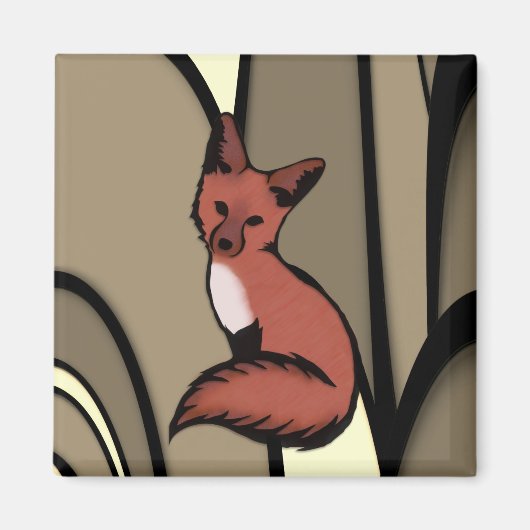 Aimant Renard rouge (Devant)