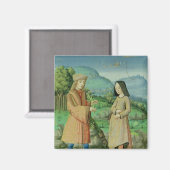 Aimant Rencontre d'Aeneas et Anne, la soeur de Dido (Recto/Verso)