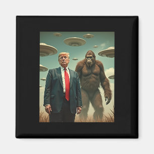 Aimant Rencontre drôle de Trump Bigfoot Ufo Alien Uap Ami