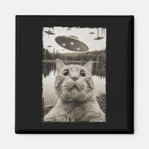 Aimant Rencontres vintages De Cat Ufo - Drôle Ufo Et Cat