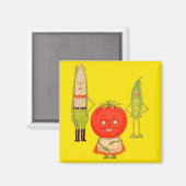 Aimant Rencontrez les légumes (Recto/Verso)