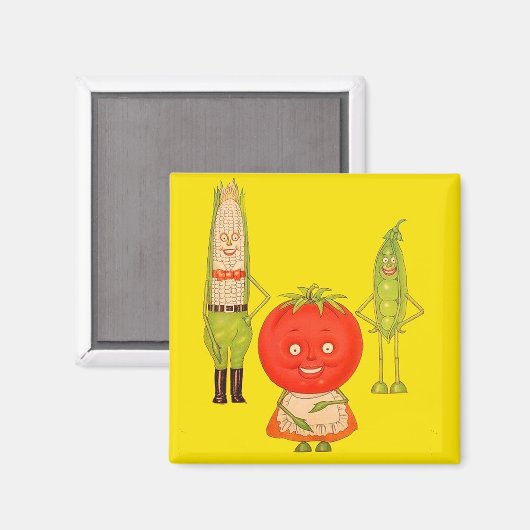 Aimant Rencontrez les légumes (Recto/Verso)