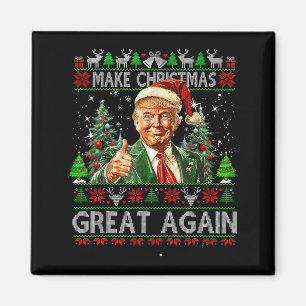 Aimant Rendez Noël à nouveau grand Xmas Santa Trump 2024