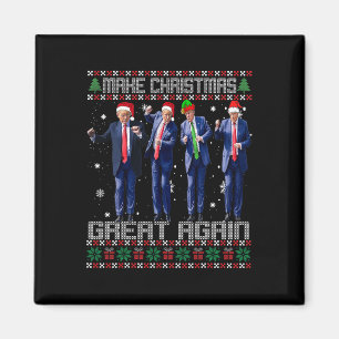 Aimant Rendre à Noël sa grandeur des pulls moches Trump D