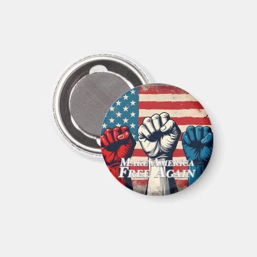 Aimant Rendre l'Amérique libre à nouveau (Recto/Verso)