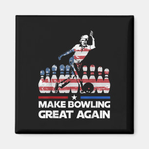 Aimant Rendre le Bowling super encore drôle Trump Us drap