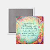 Aimant Rendre le monde meilleur inspirationnel amis Plutô (Recto/Verso)