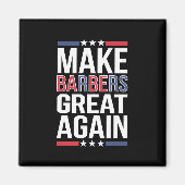 Aimant Rendre les barbiers plus grands pour Trump 2024 (Devant)