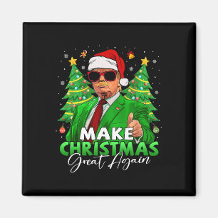 Aimant Rendre Noël super à nouveau amusant Père Noël Trum
