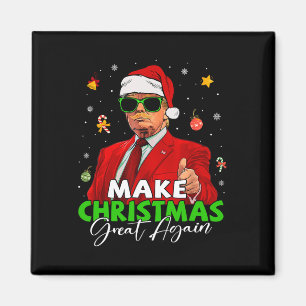 Aimant Rendre Noël super à nouveau amusant Père Noël Trum