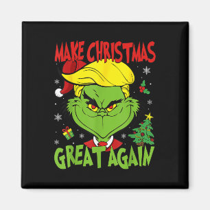 Aimant Rendre Noël super à nouveau drôle Père Noël Trump 