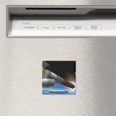 Aimant Rendu d'artiste d'une fusée de transport lourd (In Situ (Lave-vaisselle))