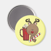 Aimant Renne de Rudy avec du cacao (Recto/Verso)