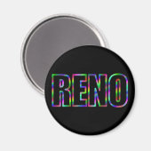 Aimant RENO Neon (Recto/Verso)